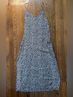 strapless open back dress Fayola Printed Maxi Dress in Watercolour Flower Blue main image 1